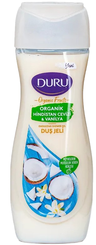 GEL DE BAÑO DURU LECHE Y FRUTA AROMA VAINILLA 450ML