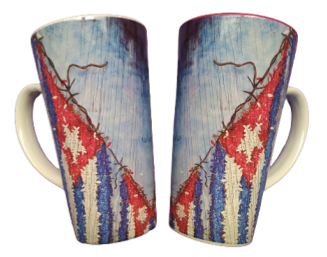 TAZA DE LECHE DE 17 OZ( AZUL Y ROJO) MM17Z01