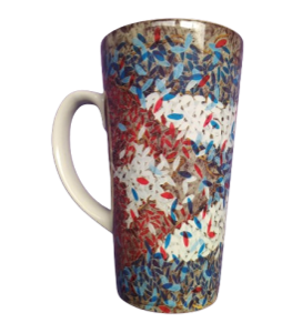 TAZA DE LECHE DE 17 OZ ( AZUL Y ROJO4) MM17Z04
