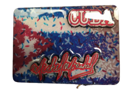IMANES DE MDF( BANDERA CUBANA) MMDF1