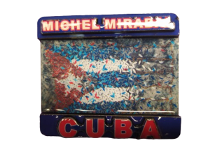 IMANES DE MDF( BANDERA CUBANA)BANDEC4 MMDF4