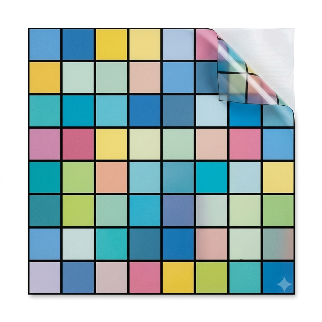 PAPEL ADHESIVO VENTANAS,MATERIAL PVC 50CM/1M/0,21MM