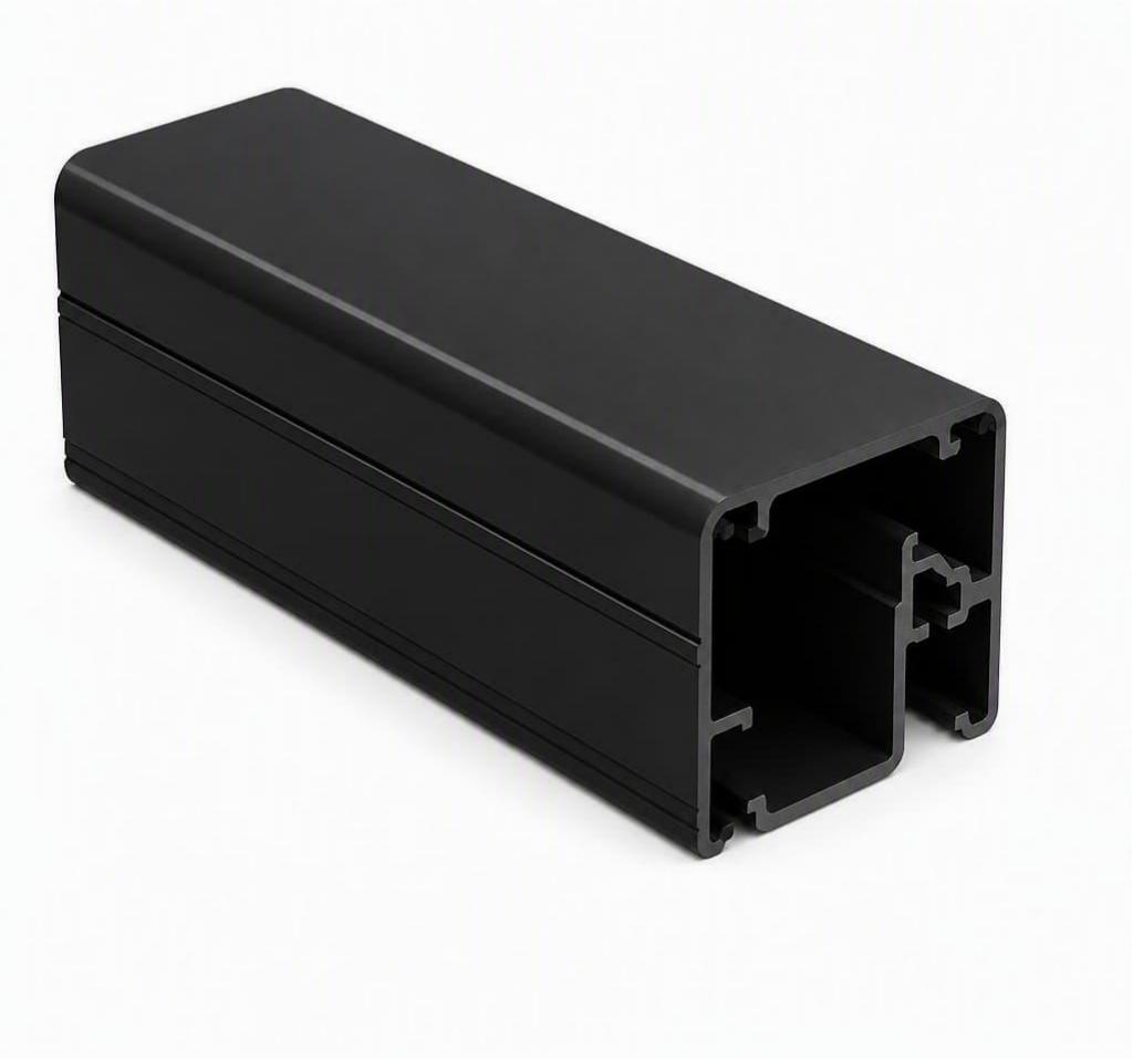 TRAVESAÑO 60mm PARA PUERTAS RETICULADAS NEGRO 5.8M