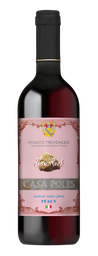 VINO CASA POLES ROSATO MERLOT REFOSCO IGT 750 ML. CAJAS X 12 BOTELLAS