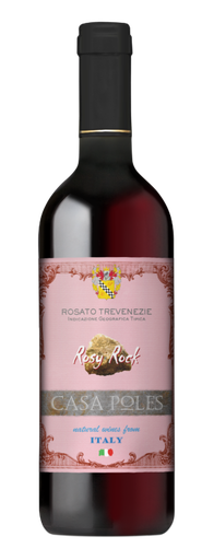 VINO CASA POLES ROSATO MERLOT REFOSCO IGT 750 ML. CAJAS X 12 BOTELLAS