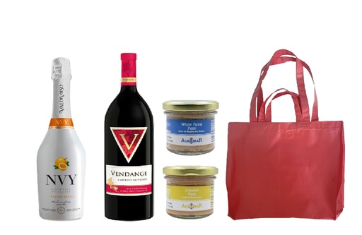 Combo Vino NVY, Vino Vendange, Pate White Tuna, Pate Lobster