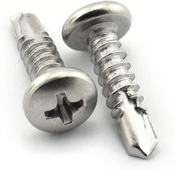 TORNILLO DE CABEZA REDONDA CON COLA DE TALADRO 4,2X32