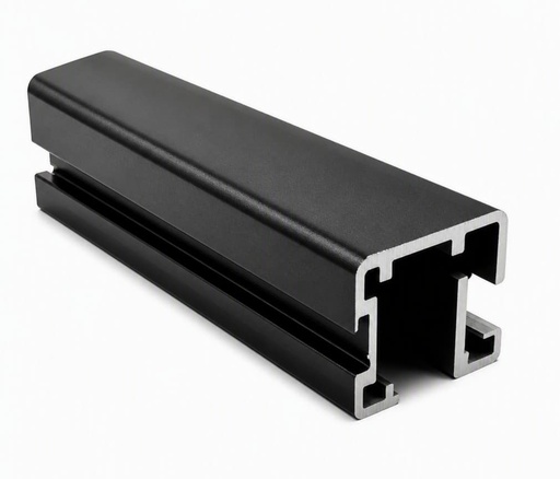 JUNQUILLO PARA PAÑOS FIJOS NEGRO 22mm 5.8m