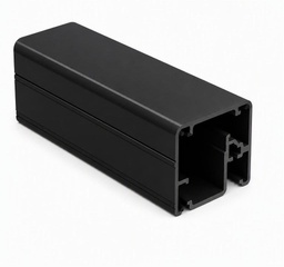 TRAVESAÑO 60mm PARA PUERTAS RETICULADAS NEGRO 5.8M
