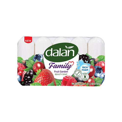 Jabón familiar Dalan Frutas del Jardín  (75GX5)